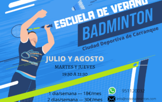 Bádminton en verano carranque