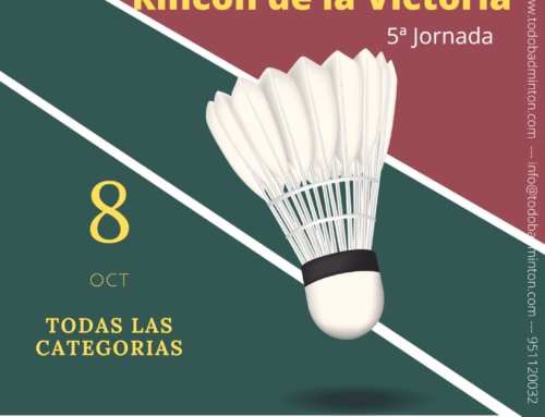 5ª Jornada del Circuito Todobadminton 2022 en Rincón de la Victoria