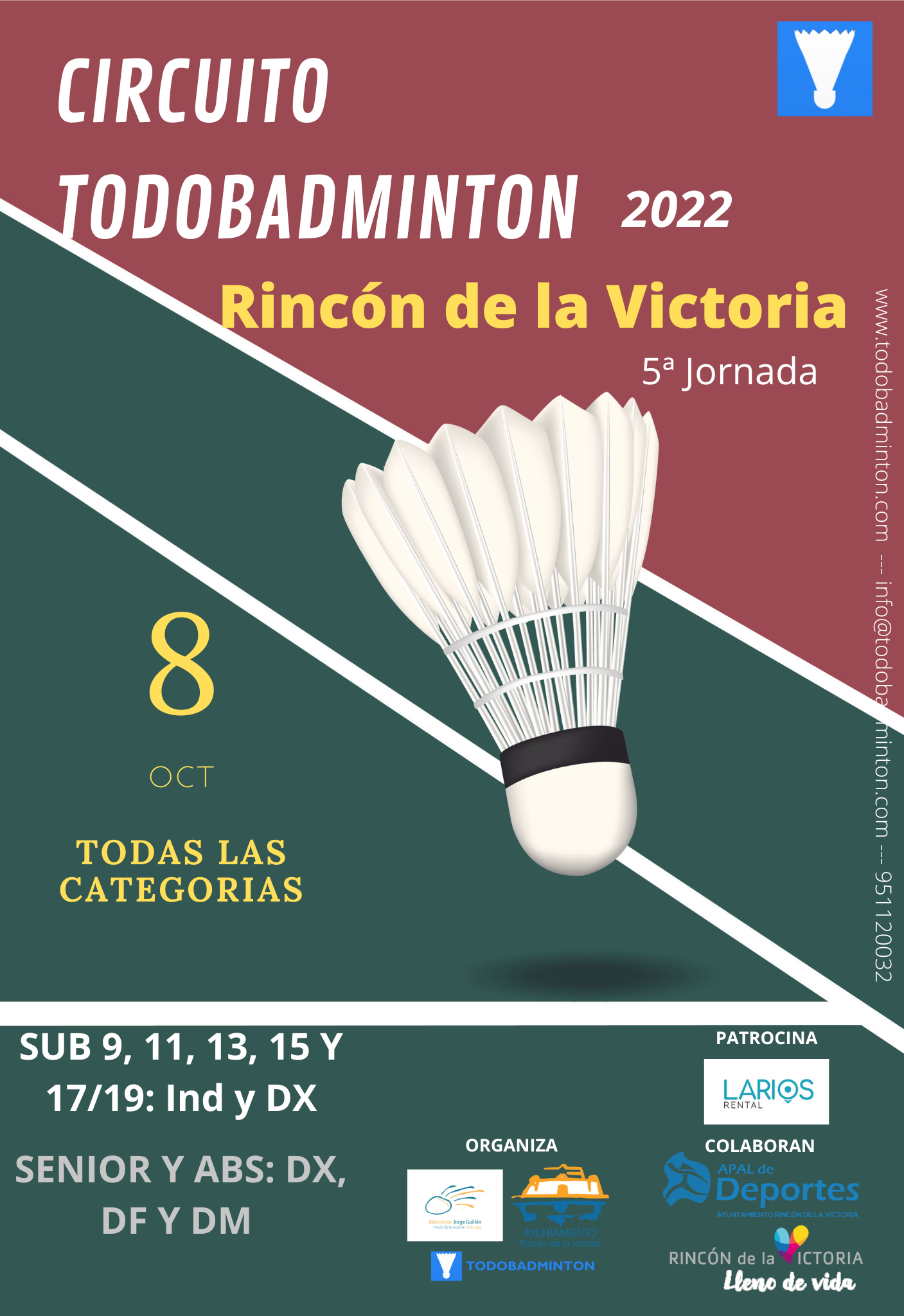 Circuito Rincon de la Victoria 2022 Circuito bádminton Rincón de la Victoria 2022