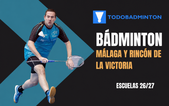Escuelas de bádminton 2026/27 en Málaga y Rincón de la Victoria