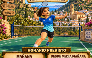 Cartel de la 5ª Jornada del Circuito Todobadminton 2026 en Vélez-Málaga, domingo 11 de octubre.